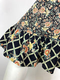 1970s vintage floral cotton pinafore dress / Cottagecore / 60s / Liberty / William Morris
