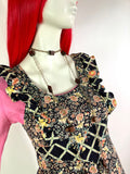 1970s vintage floral cotton pinafore dress / Cottagecore / 60s / Liberty / William Morris