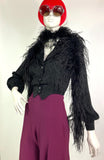 Jeff Banks vintage 1970s rare gothic Deco blouse / Clobber / Biba / Bus Stop / 1930s