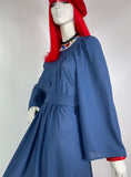 1960s 70s Ossie Clark style vintage Kaftan maxi dress / Hippie / Biba / Bus Stop / Lee Bender