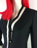 1960s vintage "Diorling" by Christian DIOR blazer / jacket / Mod / monochrome