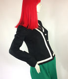 1960s vintage "Diorling" by Christian DIOR blazer / jacket / Mod / monochrome