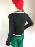 1960s vintage "Diorling" by Christian DIOR blazer / jacket / Mod / monochrome