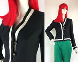 1960s vintage "Diorling" by Christian DIOR blazer / jacket / Mod / monochrome