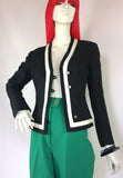 1960s vintage "Diorling" by Christian DIOR blazer / jacket / Mod / monochrome