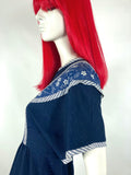 1960s vintage hippie boho midi dress / 70s Festival / Cottagecore / Folklore