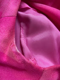 Hanae Mori 1970s couture silk chiffon geometric print gown / RARE
