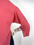 1970s vintage llama embroidery cheese cloth smock top / tunic / hippie / Festival / Hippy