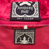 'Forbidden Fruit' 1960s Vintage hippie crush velvet maxi dress / Lux hippie / RARE