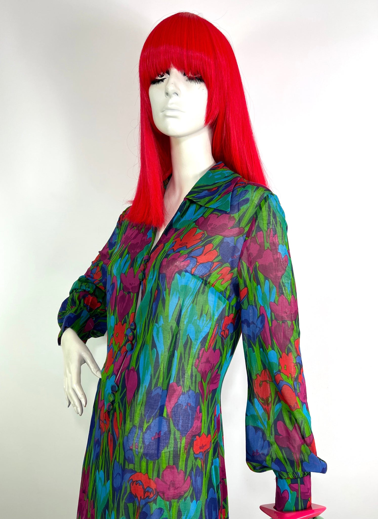 Barbara de Winter vintage 70s floral posh maxi psychedelic maxi dress Top of the Shops Boutique Barbara de Winter vintage 70s floral posh maxi psychedelic maxi dress Top of the Shops Boutique