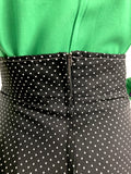 Chelsea Girl 1970s vintage monochrome polka dot maxi skirt / 60s / summer skirt