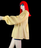 Brutus 1970s vintage billowing balloon sleeve tunic smock / Jeff Banks / Clobber