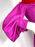 1970s vintage Tina Warren jersey maxi dress / Disco / Studio 54 / balloon sleeves