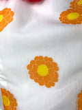 1960s vintage flower print psychedelic maxi dress / Flower power / 70s / summer dress