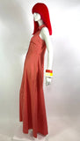 1970s QUAD vintage striped cotton maxi dress / 60s / 40s / summer dress / candy stripes