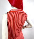 1970s QUAD vintage striped cotton maxi dress / 60s / 40s / summer dress / candy stripes