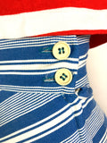 Wallis skirt 1970s vintage cotton maxi skirt chevron stripe & flowers / 60s / Groovy / hippie