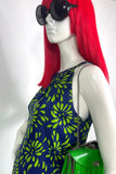 1960s vintage psychedelic Go Go Mod mini dress / 70s / Party / Carnaby / Twiggy