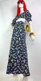 1970s vintage floral top & skirt set / co-ord / Jeff Banks / Clobber / Mod / 60s hippie
