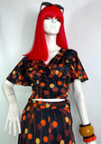 1970s vintage top & skirt two piece set / co-ord / Jeff Banks / Clobber / Mod / 60s