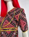 1970s vintage Indian cotton two piece set / tunic & skirt / co-ord / psych / Hippie / Morocco