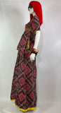 1970s vintage Indian cotton two piece set / tunic & skirt / co-ord / psych / Hippie / Morocco