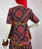 1970s vintage Indian cotton two piece set / tunic & skirt / co-ord / psych / Hippie / Morocco