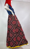 1970s vintage Indian cotton two piece set / tunic & skirt / co-ord / psych / Hippie / Morocco