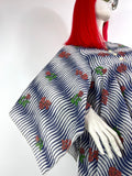 Clobber 1970s vintage psychedelic dress / angel sleeves / festival / Jeff Banks / Stevie Nicks