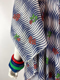 Clobber 1970s vintage psychedelic dress / angel sleeves / festival / Jeff Banks / Stevie Nicks