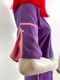 1960s vintage space age indian cotton dress / Suzon Dejardin / Mod / Made in India