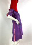 1960s vintage space age indian cotton dress / Suzon Dejardin / Mod / Made in India