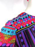 Vera Mont Paris 1960s vintage Pop Art Mod maxi dress / Peggy Moffitt / Op Art / Colour block