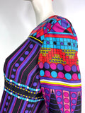 Vera Mont Paris 1960s vintage Pop Art Mod maxi dress / Peggy Moffitt / Op Art / Colour block