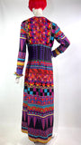 Vera Mont Paris 1960s vintage Pop Art Mod maxi dress / Peggy Moffitt / Op Art / Colour block