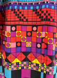 Vera Mont Paris 1960s vintage Pop Art Mod maxi dress / Peggy Moffitt / Op Art / Colour block