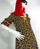 John Marks 1970s vintage ditsy floral maxi dress / 60s hippie / summer / Festival / cotton