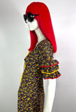 John Marks 1970s vintage ditsy floral maxi dress / 60s hippie / summer / Festival / cotton