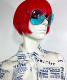 1960s vintage indian cotton novelty print crop blouse shirt / hippie / Festival / cheese cloth
