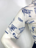 1960s vintage indian cotton novelty print crop blouse shirt / hippie / Festival / cheese cloth