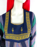 1960s vintage hippie ethnic kaftan maxi dress / Lux hippie / caftan / 70s marrakech