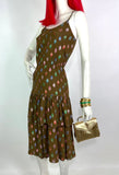 1970s vintage 70s does 40s deco glitter dress Radley / Disco / Studio 54 / party dress
