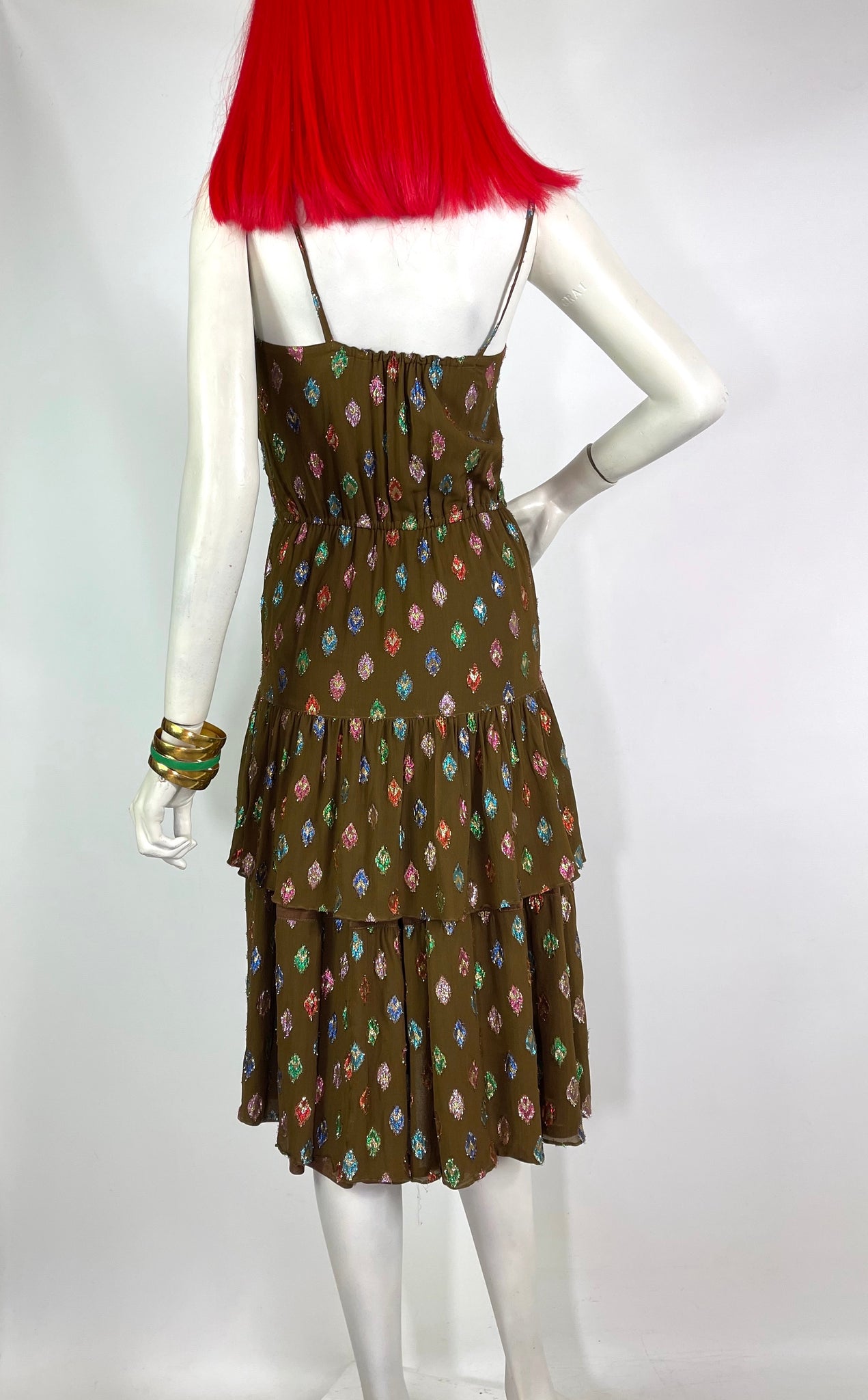 1970s vintage 70s does 40s deco glitter dress Radley / Disco / Studio Top of the Shops Boutique 1970s vintage 70s does 40s deco glitter dress Radley / Disco / Studio Top of the Shops Boutique