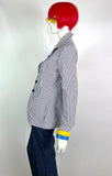 1970s vintage nautical striped wide lapel blazer / jacket / Mod / 70s pop