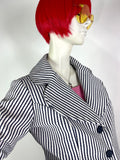 1970s vintage nautical striped wide lapel blazer / jacket / Mod / 70s pop