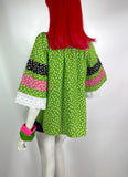 Pia & Paula 1970s vintage cotto tunic smock / blouse / Mod / Hippie / Jeff Banks