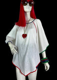 1970s vintage cheese cloth smock top / tunic / hippie / Festival / Hippy