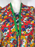 1970s vintage Ann Reeves & Co. Deco inspired midi dress / Biba / 40s / forties
