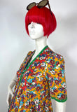 1970s vintage Ann Reeves & Co. Deco inspired midi dress / Biba / 40s / forties