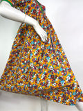 1970s vintage Ann Reeves & Co. Deco inspired midi dress / Biba / 40s / forties